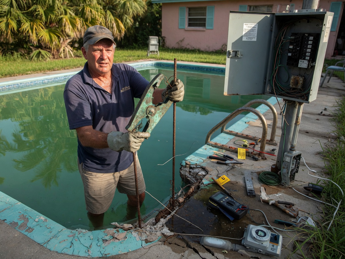 Pool bonding failures are the most dangerous electrical defect around a Florida pool